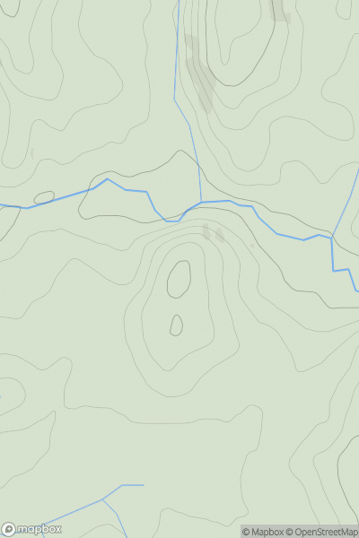 Thumbnail image for Pen-twyn [Llandovery to Monmouth] showing contour plot for surrounding peak
